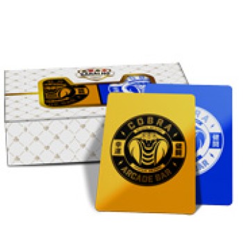 BARALHOS BARALHO DUPLO 108 CARTAS BARALHO COM CAIXA PADRAO COUCHE 275G COM VERNIZ UV TOTAL Colorido frente e verso - 10 un.