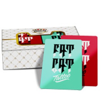 BARALHOS BARALHO DUPLO 108 CARTAS BARALHO COM CARTAS PERSONALIZADAS COUCHE 275G COM VERNIZ UV TOTAL Colorido frente e verso - 50 un.