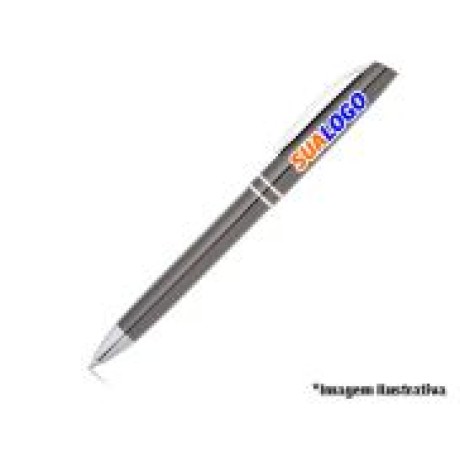 CANETAS PERSONALIZADAS IMPRESSAO COLORIDA LINHA PREMIUM LYME CHUMBO Colorido frente - 250 un.