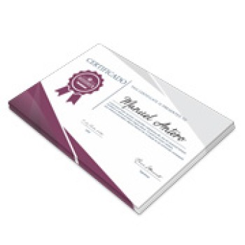 CERTIFICADOS 420X300MM COUCHE 275G Colorido frente - 10 un.