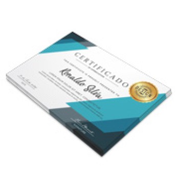 CERTIFICADOS 420X300MM COUCHE 275G Colorido frente - 1 un.