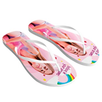 CHINELOS IMPRESSAO COLORIDA PREMIUM MULTI TAMANHOS FEMININO BRANCO Colorido frente - 1 un.