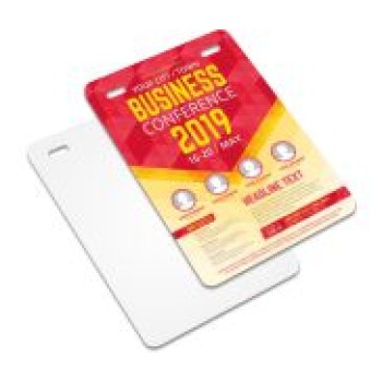 CREDENCIAIS COUCHE 275G PARA EVENTOS Colorido frente - 100 un.