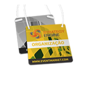CREDENCIAIS PVC PREMIUM 0,50MM VERNIZ UV TOTAL FRENTE 91X102MM Colorido frente e preto e branco verso - 24 un.
