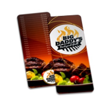 DELIVERY CARDAPIO PVC PREMIUM 050MM 115X310MM Colorido frente e verso - 27 un.