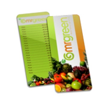 DELIVERY CARDAPIO PVC PREMIUM 050MM 115X310MM Colorido frente e verso - 99 un.