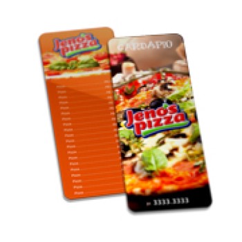 DELIVERY CARDAPIO PVC PREMIUM 050MM 115X310MM Colorido frente e verso - 3 un.