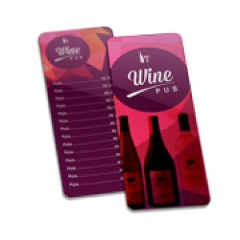 DELIVERY CARDAPIO PVC PREMIUM 050MM 115X310MM Colorido frente e verso - 9 un.