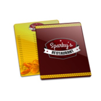 DELIVERY CARDAPIO PVC PREMIUM 050MM 150X210MM Colorido frente e verso - 4 un.