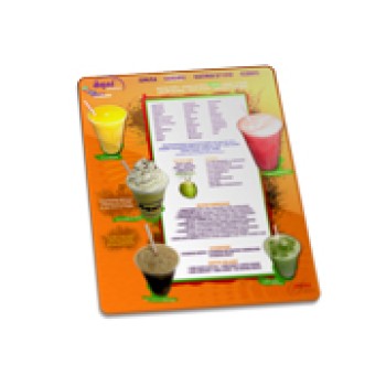 DELIVERY CARDAPIO PVC PREMIUM 050MM 210X300MM Colorido frente - 10 un.