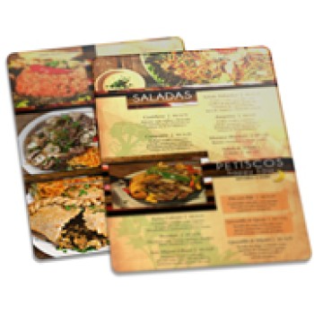 DELIVERY CARDAPIO PVC PREMIUM 050MM 300X420MM Colorido frente e verso - 1 un.