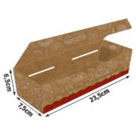 DELIVERY EMBALAGENS PARA DELIVERY PADRAO KRAFT 300G ASSADOS, GRELHADOS E PORCOES LAMINACAO INTERNA Colorido frente - 1000 un.