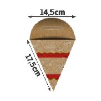 DELIVERY EMBALAGENS PARA DELIVERY PADRAO KRAFT 300G BATATA FRITA PEQUENA 50 un.