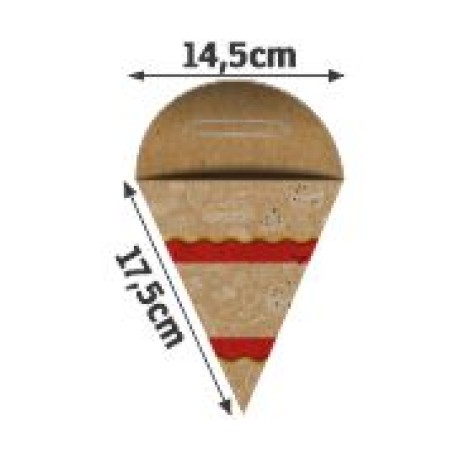 DELIVERY EMBALAGENS PARA DELIVERY PADRAO KRAFT 300G BATATA FRITA PEQUENA 250 un.