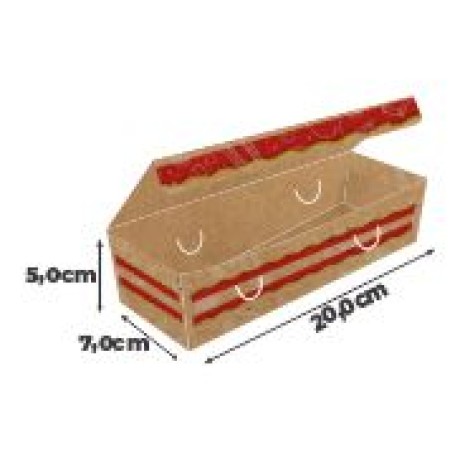 DELIVERY EMBALAGENS PARA DELIVERY PADRAO KRAFT 300G BATATA FRITA, RUSTICA E RECHEADA LAMINACAO INTERNA 50 un.