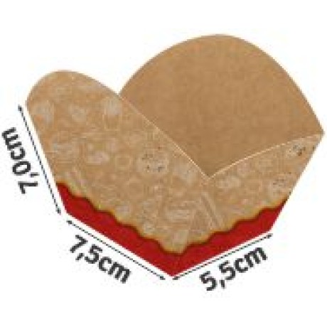 DELIVERY EMBALAGENS PARA DELIVERY PADRAO KRAFT 300G BOLOS E DOCES LAMINACAO INTERNA 250 un.