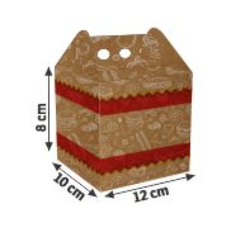 DELIVERY EMBALAGENS PARA DELIVERY PADRAO KRAFT 300G HAMBURGUER MEDIA 100 un.