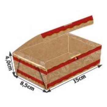 DELIVERY EMBALAGENS PARA DELIVERY PADRAO KRAFT 300G MASSAS PEQUENA 50 un.