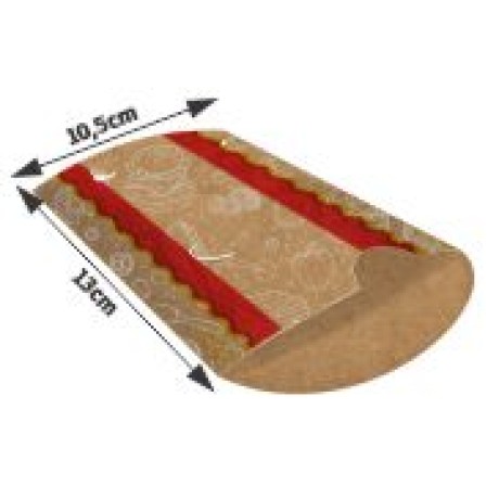 DELIVERY EMBALAGENS PARA DELIVERY PADRAO KRAFT 300G PASTEL PEQUENA Colorido frente - 1000 un.