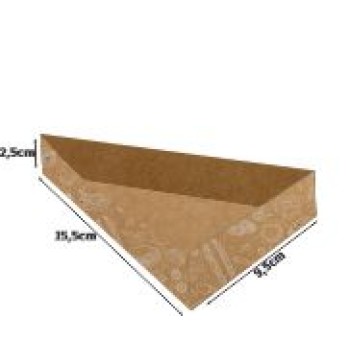 DELIVERY EMBALAGENS PARA DELIVERY PADRAO KRAFT 300G PIZZA PEDACO PIZZA PARA BALCAO 100 un.