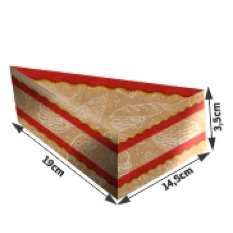 DELIVERY EMBALAGENS PARA DELIVERY PADRAO KRAFT 300G PIZZA PEDACO PIZZA PARA VIAGEM 50 un.