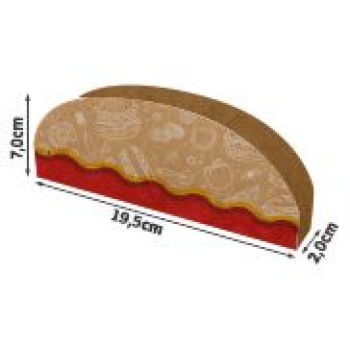 DELIVERY EMBALAGENS PARA DELIVERY PADRAO KRAFT 300G TAPIOCA E TACO LAMINACAO INTERNA 500 un.