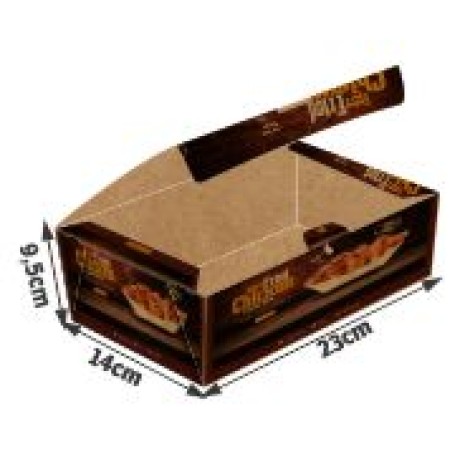 DELIVERY EMBALAGENS PARA DELIVERY PERSONALIZADAS KRAFT 300G MASSAS EXTRA GRANDE Colorido frente - 1000 un.