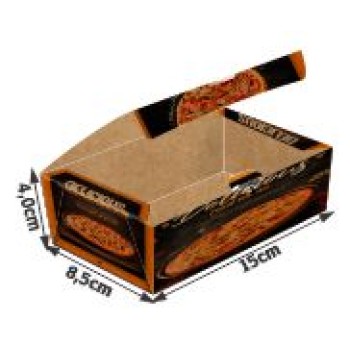 DELIVERY EMBALAGENS PARA DELIVERY PERSONALIZADAS KRAFT 300G MASSAS PEQUENA Colorido frente - 50 un.