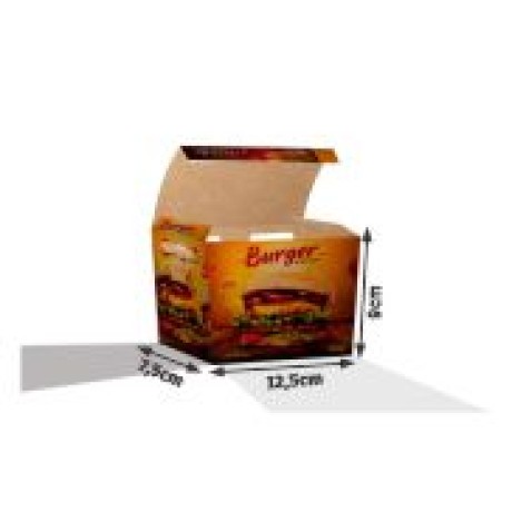 DELIVERY EMBALAGENS PARA DELIVERY PERSONALIZADAS KRAFT 300G SALGADOS MEDIA Colorido frente - 1000 un.