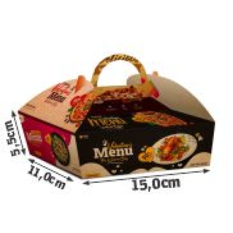 DELIVERY EMBALAGENS PARA DELIVERY PERSONALIZADAS KRAFT 300G SUSHI, SASHIMI E COMBINADOS LAMINACAO INTERNA Colorido frente - 1000 un.