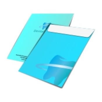ENVELOPES APERGAMINHADO  90G MEIO SACO 166X240MM Colorido frente - 50 un.