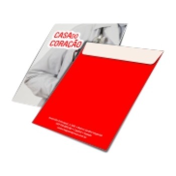 ENVELOPES APERGAMINHADO  90G MEIO SACO 166X240MM Colorido frente - 1000 un.
