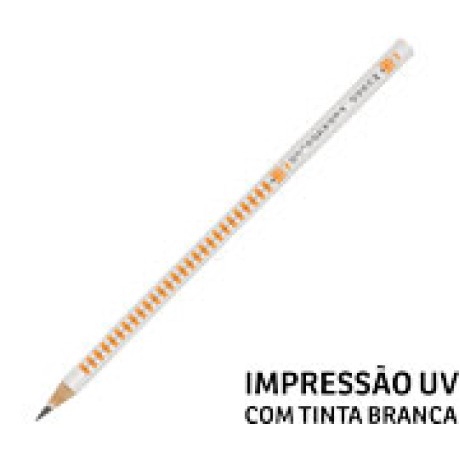 LAPIS PERSONALIZADO BRANCO RESINADO SIMPLES Colorido frente - 10 un.