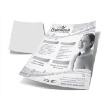 PANFLETOS, FLYERS E FOLHETOS APERGAMINHADO  75G 300X210MM Preto e branco frente - 500 un.