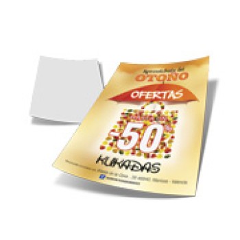 PANFLETOS, FLYERS E FOLHETOS COUCHE 115G SEM VERNIZ 150X200MM Colorido frente - 5000 un.