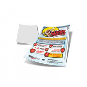 PANFLETOS, FLYERS E FOLHETOS COUCHE 90G SEM VERNIZ 150X100MM Colorido frente - 100 un.