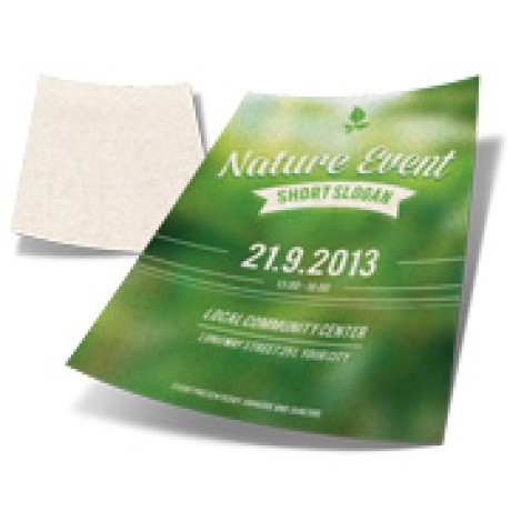 PANFLETOS, FLYERS E FOLHETOS RECICLATO 90G 300X420MM Colorido frente - 100 un.