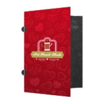 PASTAS COUCHE 275G ORELHA LAMINACAO FOSCA Colorido frente e preto e branco verso - 5 un.
