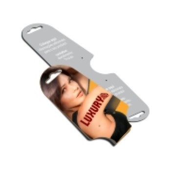 TAGS TAGS ESPECIAIS COUCHE 250G VERNIZ LOCALIZADO FR 182X51MM Colorido frente e preto e branco verso - 100 un.