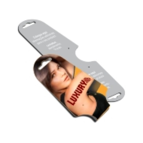 TAGS TAGS ESPECIAIS COUCHE 250G VERNIZ LOCALIZADO FR 182X51MM Colorido frente e preto e branco verso - 100 un.