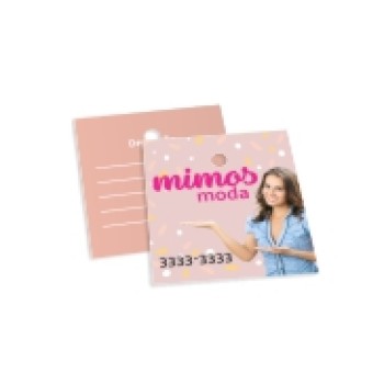 TAGS TAGS ESPECIAIS COUCHE 250G VERNIZ LOCALIZADO FR 45X51MM Colorido frente e verso - 250 un.