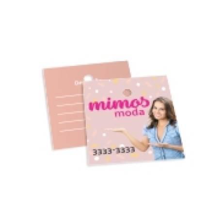 TAGS TAGS ESPECIAIS COUCHE 250G VERNIZ LOCALIZADO FR 45X51MM Colorido frente e verso - 250 un.