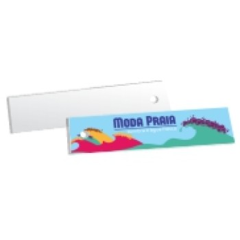 TAGS TAGS ESPECIAIS COUCHE 250G VERNIZ LOCALIZADO FR 91X25MM Colorido frente - 100 un.