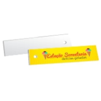 TAGS TAGS ESPECIAIS COUCHE 250G VERNIZ LOCALIZADO FR 91X25MM Colorido frente - 250 un.