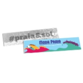 TAGS TAGS ESPECIAIS COUCHE 250G VERNIZ LOCALIZADO FR 91X25MM Colorido frente e preto e branco verso - 100 un.