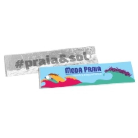 TAGS TAGS ESPECIAIS COUCHE 250G VERNIZ LOCALIZADO FR 91X25MM Colorido frente e preto e branco verso - 100 un.