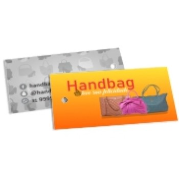 TAGS TAGS ESPECIAIS COUCHE 250G VERNIZ LOCALIZADO FR 91X51MM Colorido frente e preto e branco verso - 250 un.