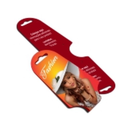 TAGS TAGS ESPECIAIS COUCHE 250G VERNIZ LOCALIZADO FRENTE E VERSO 182X51MM Colorido frente e verso - 100 un.