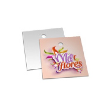 TAGS TAGS ESPECIAIS COUCHE 250G VERNIZ UV TOTAL FR 45X51MM Colorido frente - 2000 un.