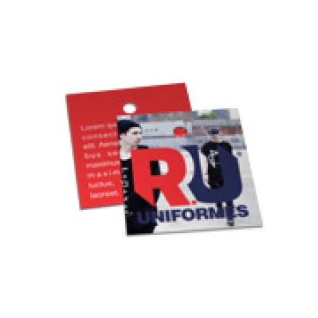 TAGS TAGS ESPECIAIS COUCHE 250G VERNIZ UV TOTAL FR 45X51MM Colorido frente e verso - 3000 un.